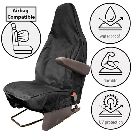 Airbag compatible Fiat car seat cover 