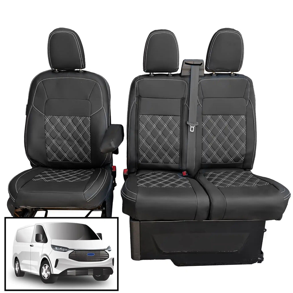 Ford Transit Custom Leather look seat covers