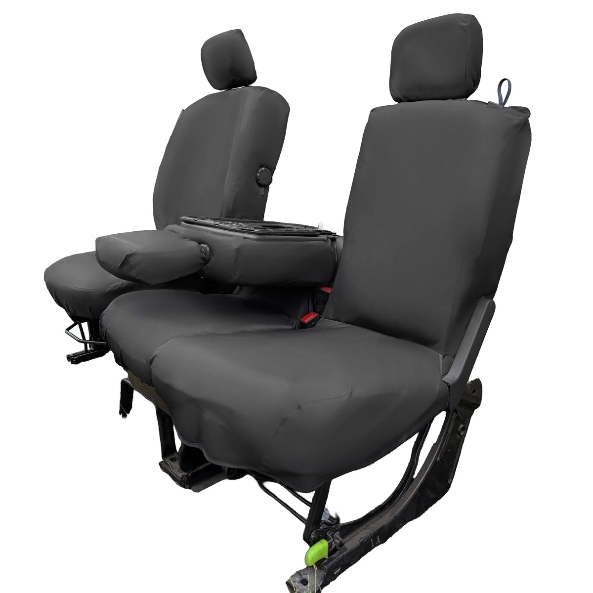 Tailored Peugeot Partner 2019+ driver and double passenger seat cover with folding middle seat