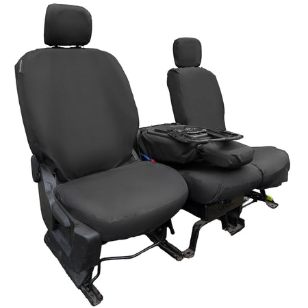 Peugeot Partner 2019+ driver and double passenger waterproof seat cover