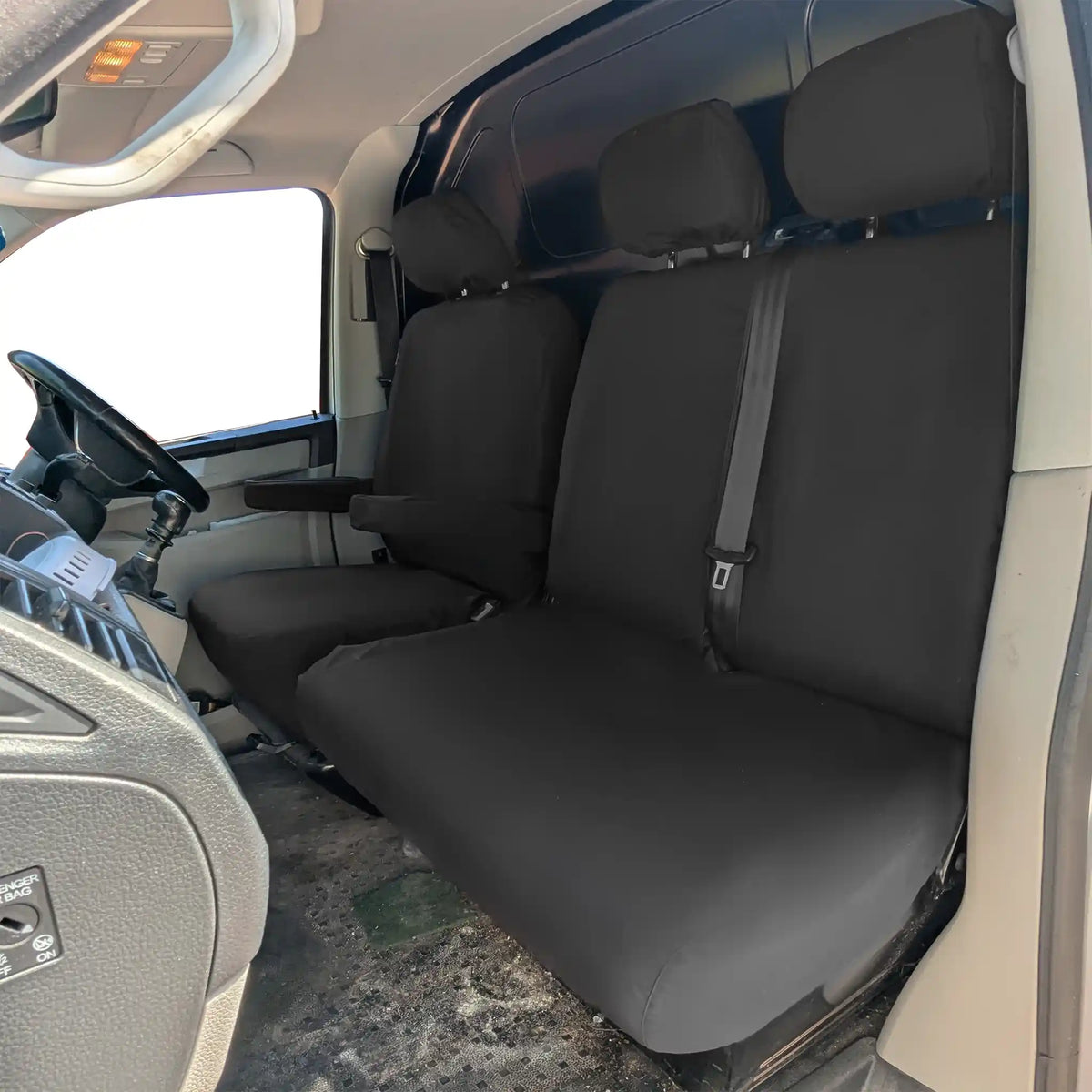 VW Transporter T5–T6.1 Tailored Driver and Double Passenger Seat Covers