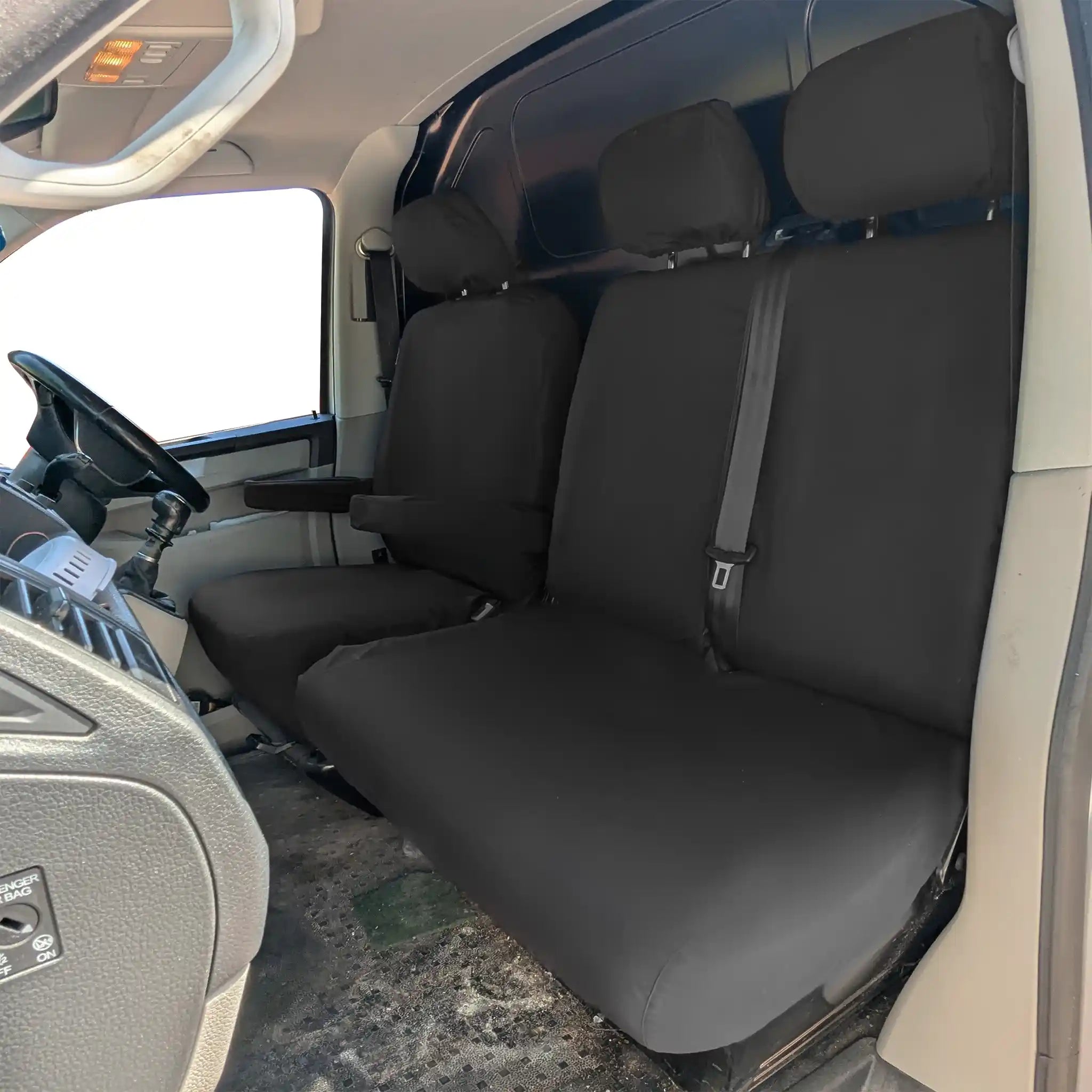 VW Transporter T5–T6.1 Tailored Driver and Double Passenger Seat Covers