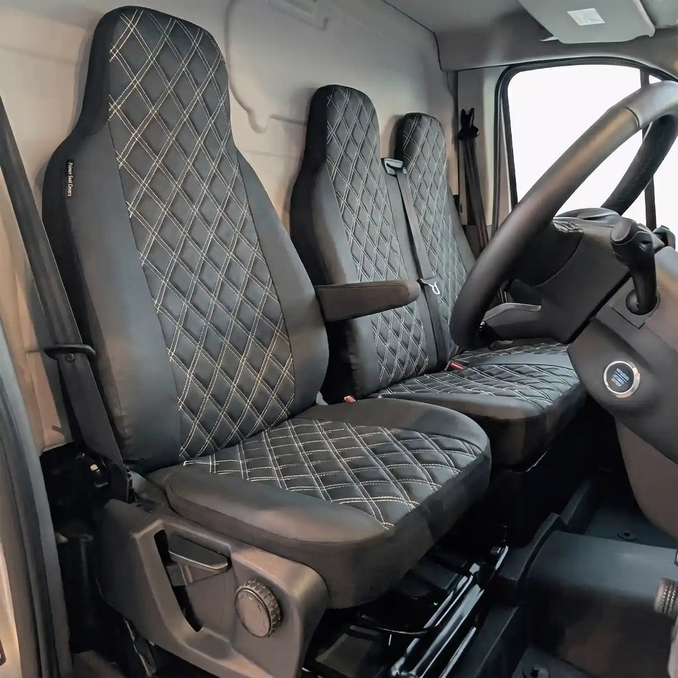 Leatherette Van Seat Covers Driver & Double Passenger