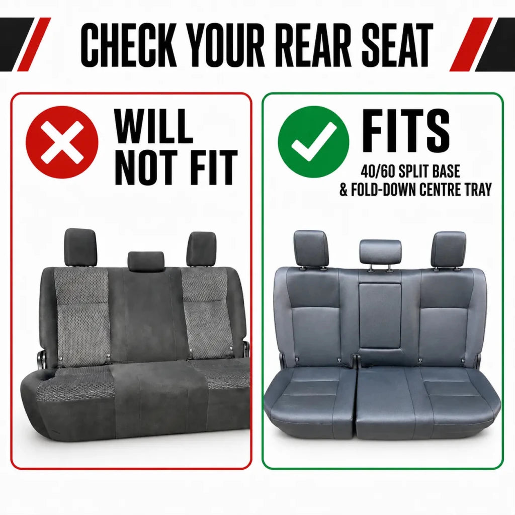 Rear Seat Covers for the Toyota Hilux 2016 Onwards - Primus Seat Covers
